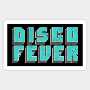 Disco Fever / Retro Style Typography Design Sticker